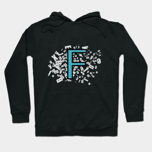 F letter T shirt Hoodie
